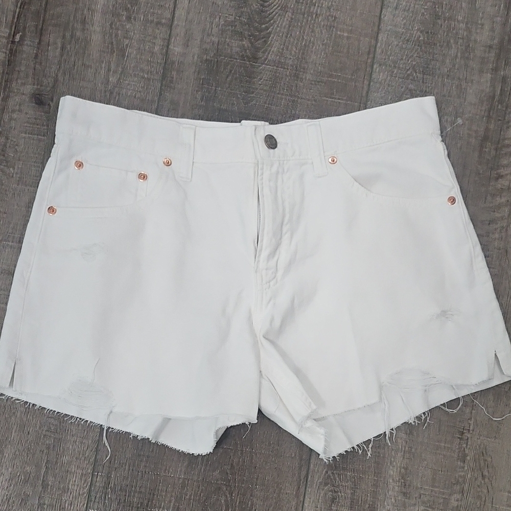 GAP Women's Crisp White Jean Shorts